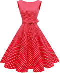 Boatneck Sleeveless Swing Vintage 1950s Cocktail Dress (Style WVS6)