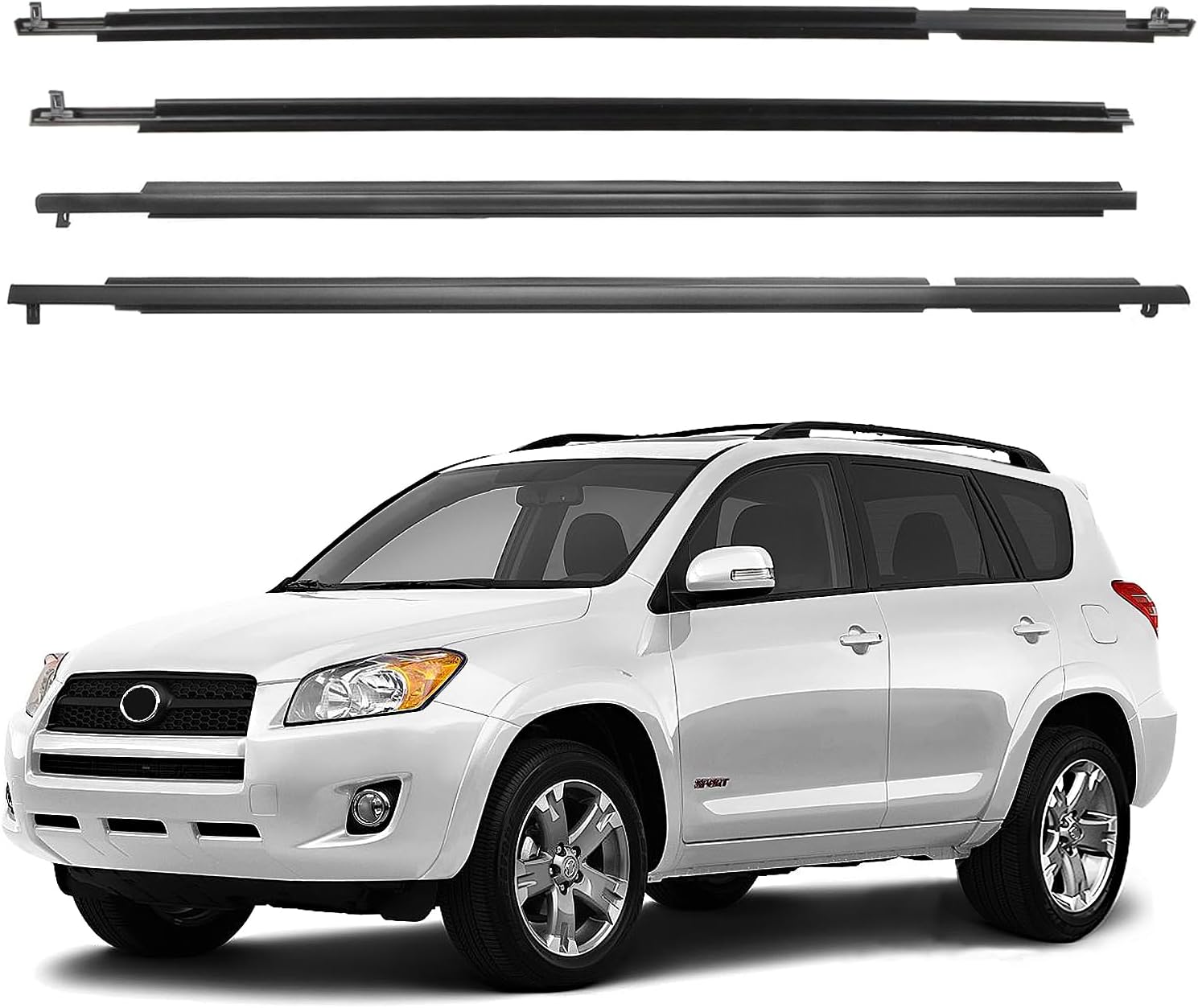 Window Molding Trim Seal for 2009-2012 Toyota Rav4 - Durable Seal