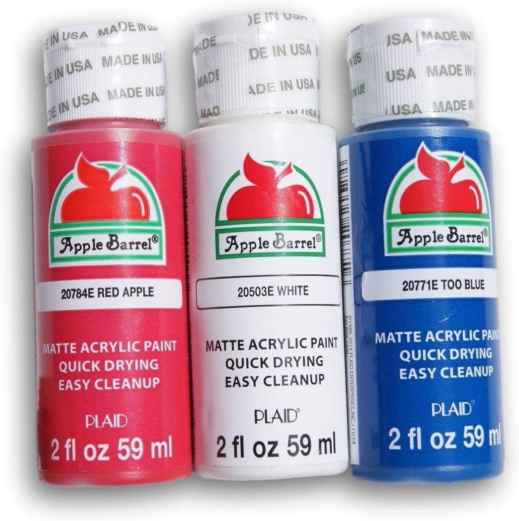 Vibrant Patriotic Paint Bundle - Apple Barrel Trio