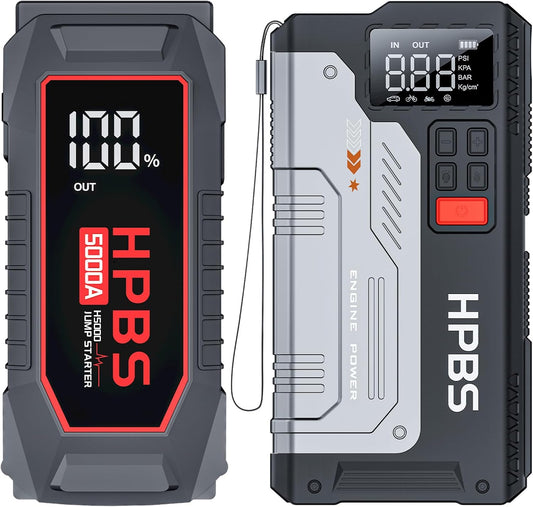 Ultimate Roadside Rescue Kit: Jump Starter & Inflator Combo