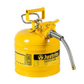 AccuFlow 2 Gallon Galvanized Steel Safety Can - Safe Dispensing