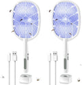 Electric Fly Swatter 2PACK 4000V Bug Zapper Racket - Dual Mode