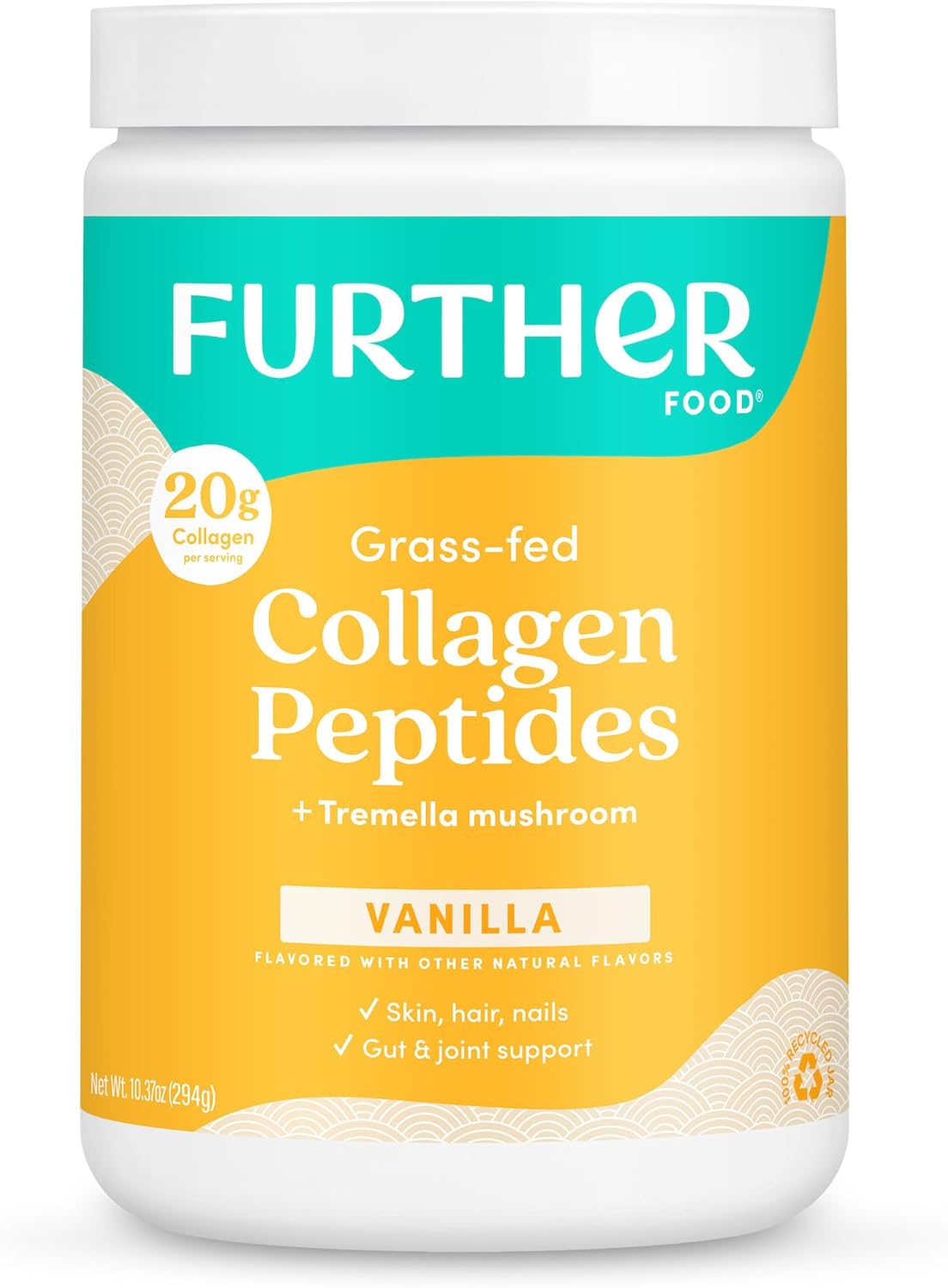 Vanilla Collagen Peptides Powder for Gut Health and Beauty