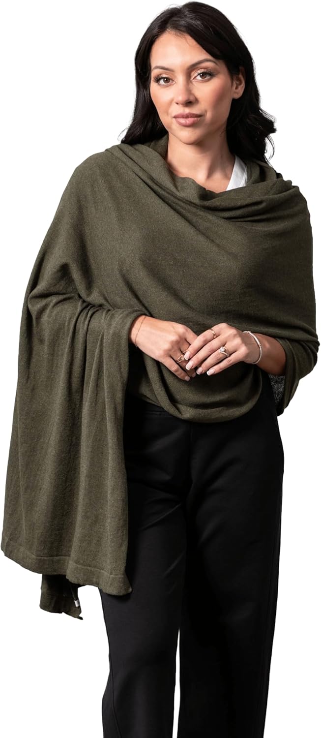 Dreamsoft Travel Scarf for Women - Organic Cotton Wrap & Shawl