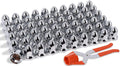 33mm Lug Nut Covers Push On for Semi Trucks - Durable Chrome Caps