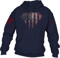 Grunt Style Super Patriot 2.0 Unisex Patriotic Pullover Hoodie