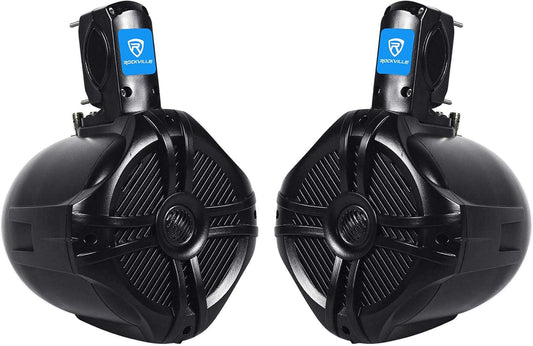 Rockville Pair RWB65B 6.5 Black Marine Speakers