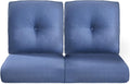 Pop 22x25 Outdoor Seat Cushions Set of 2 - Water-Resistant Navy
