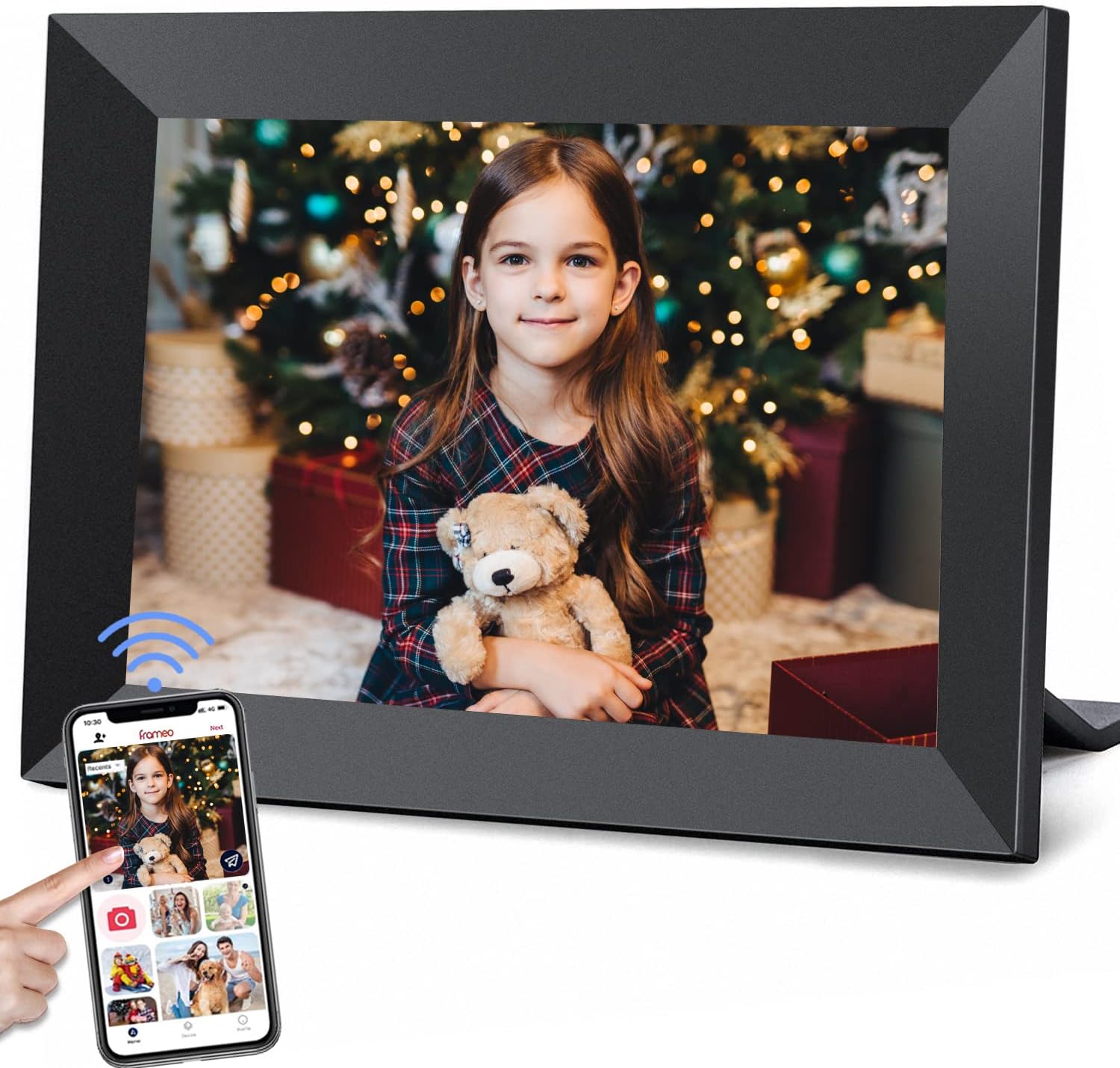 Frameo 10.1 Inch WiFi Digital Picture Frame with 32GB Storage