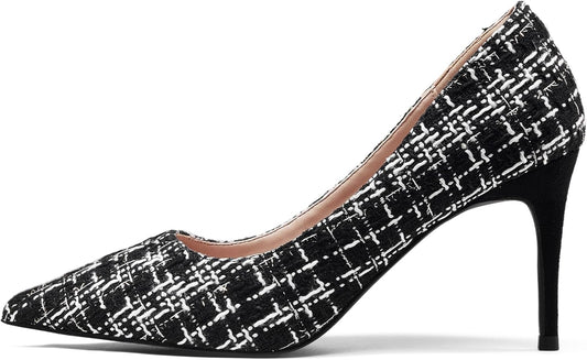 Elisabet Tang Classic Pointy Pull on Heeled Wedding Pumps