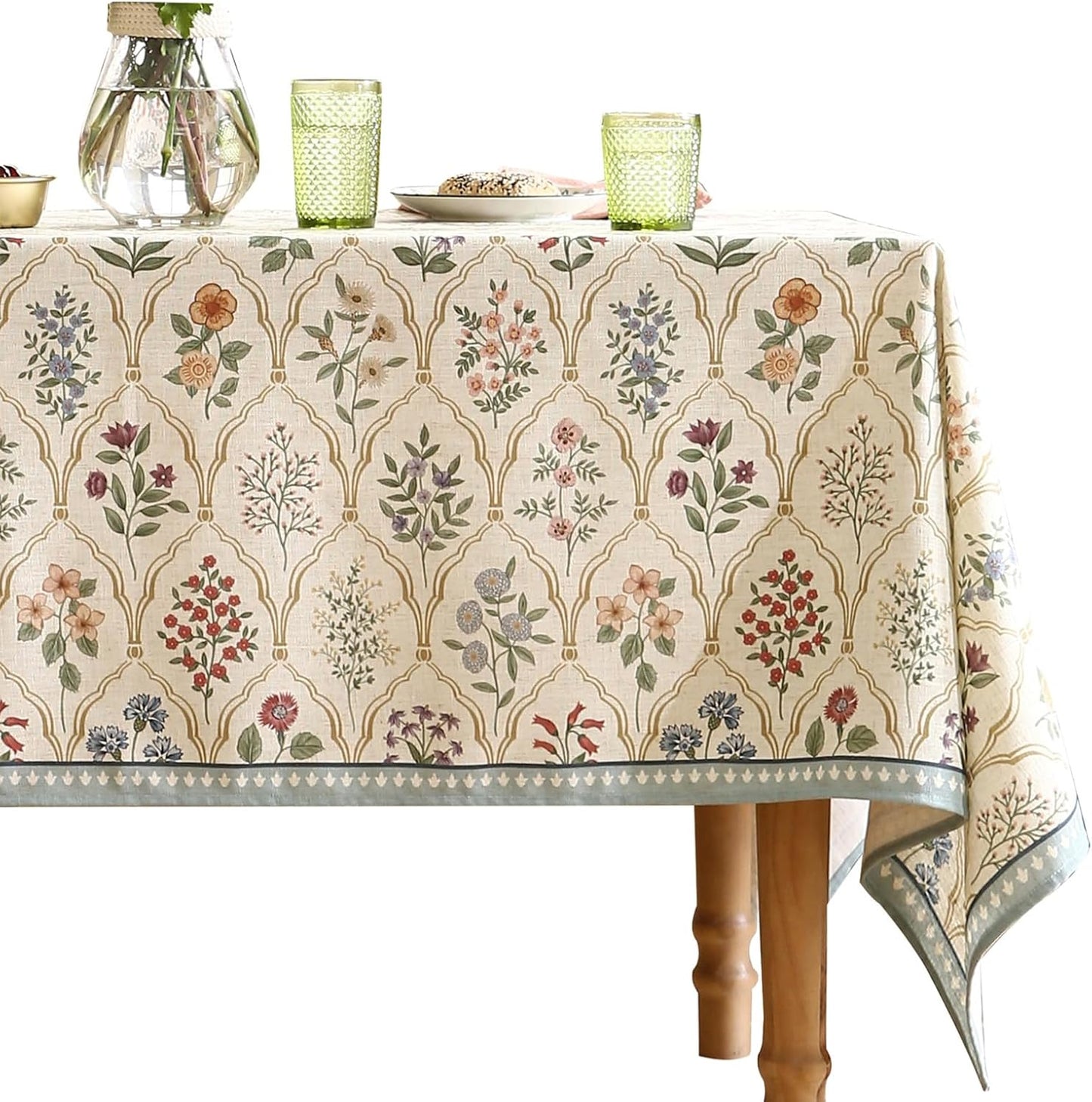 Designer Linen Long Tablecloth Rectangle for Elegant Dining