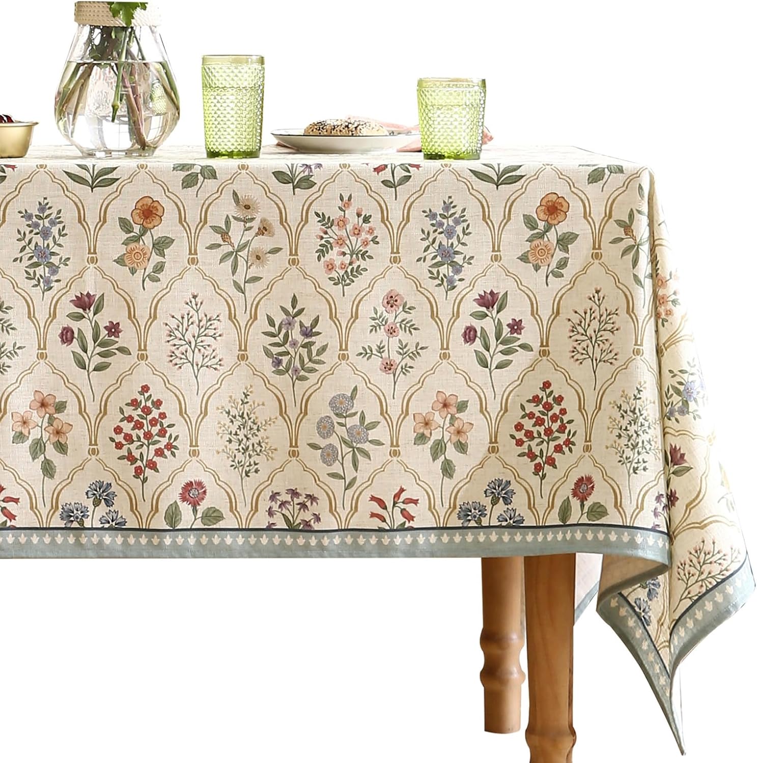 Designer Linen Long Tablecloth Rectangle for Elegant Dining