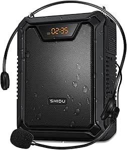25W Bluetooth Voice Amplifier with Wired Microphone Headset