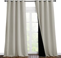 Full Shading Blackout Curtains 55in x 102in - Heavy Duty Privacy