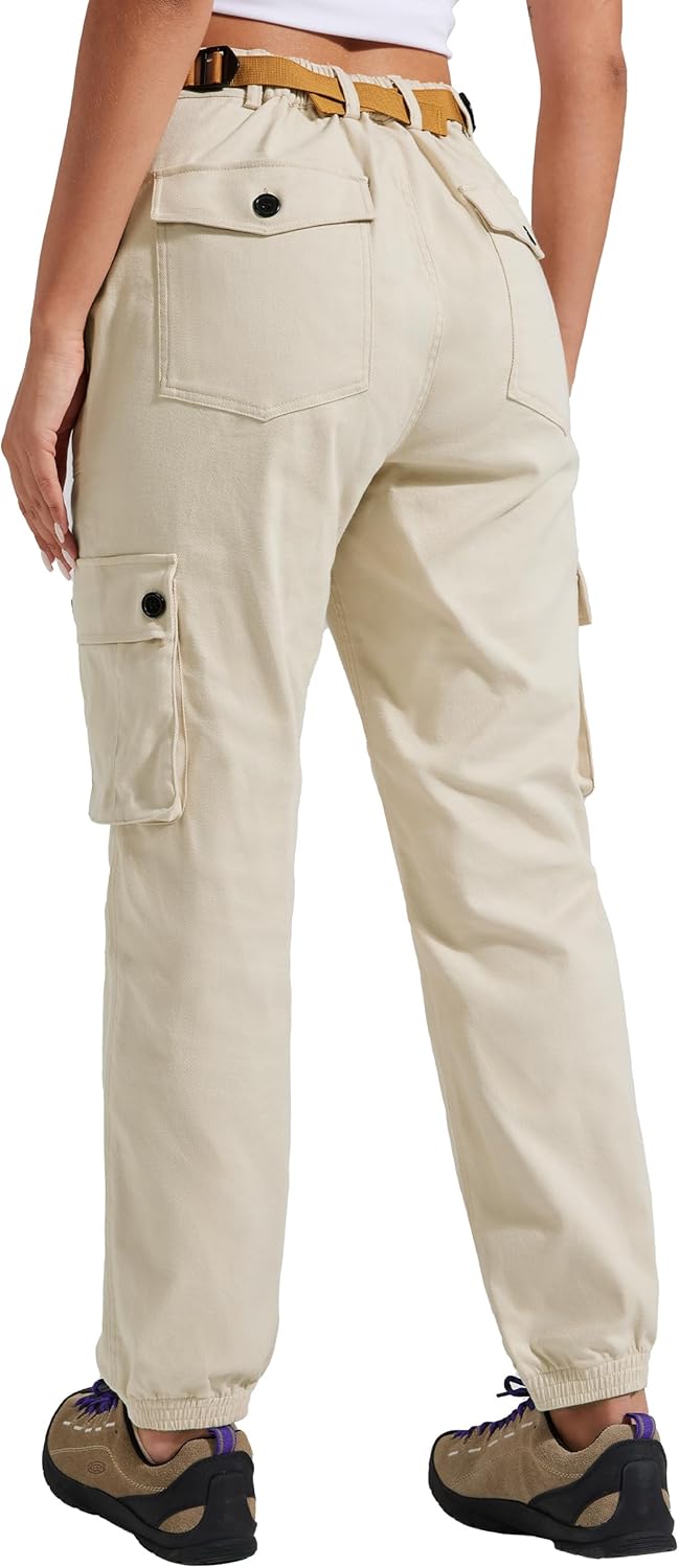 Pioneer Camp Women's Stretchy Cargo Pants for Hiking and Work