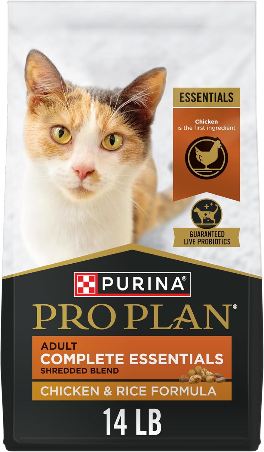 Purina Pro Plan High Protein Cat Food with Chicken and Rice