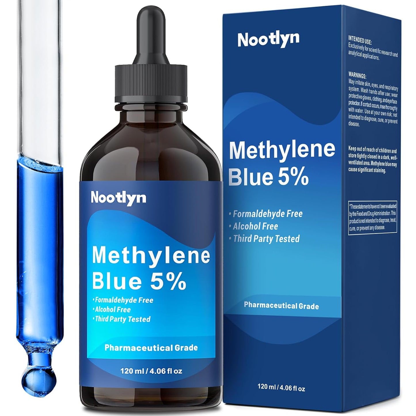 Methylene Blue 5% Pharmaceutical Grade Brain Health Supplement 120ml