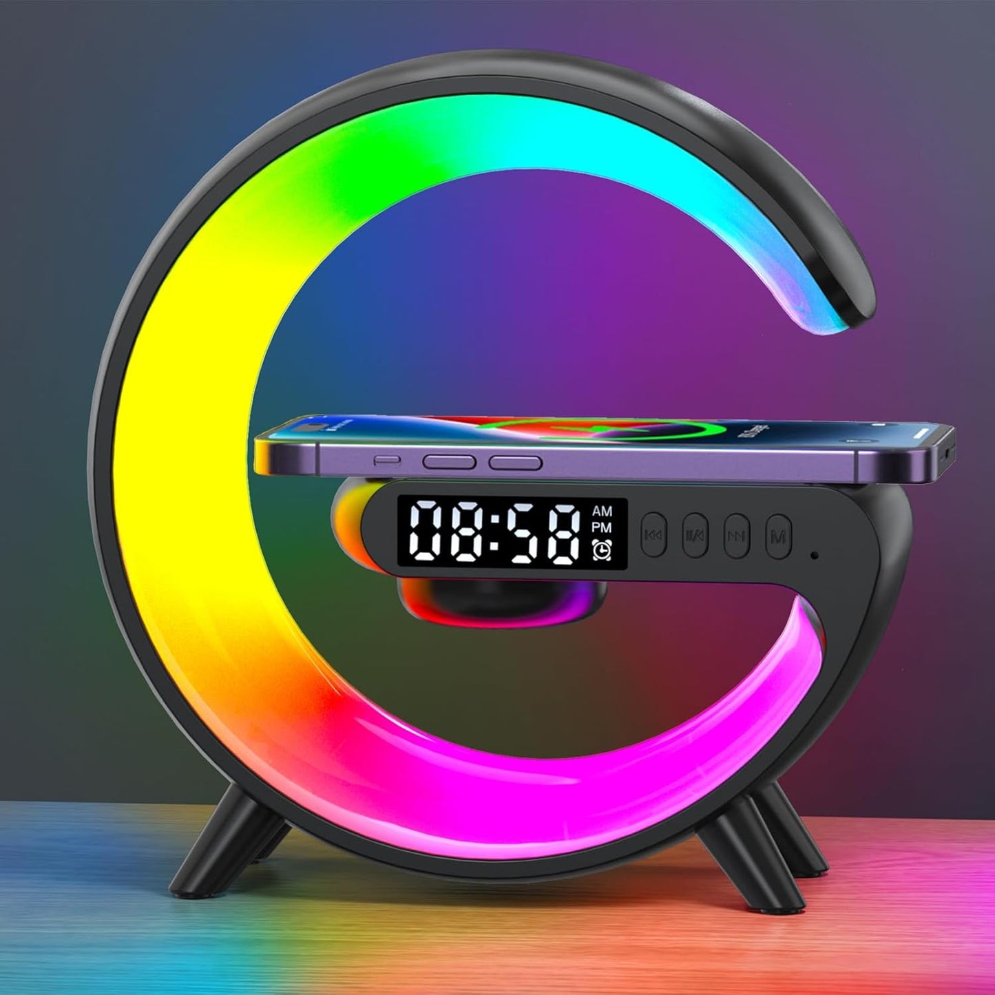 SelWatty LED Atmosphere Lamp: Bedside Smart Light & Alarm Clock