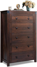 Farmhouse 5 Drawer Dresser for Bedroom and Living Room Storage