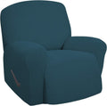 Recliner Stretch Sofa Slipcover - Soft Jacquard Protector Deep Teal
