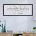 This Is The Beginning Of A New Day Wall Decor 32x12 - Modern Farmhouse