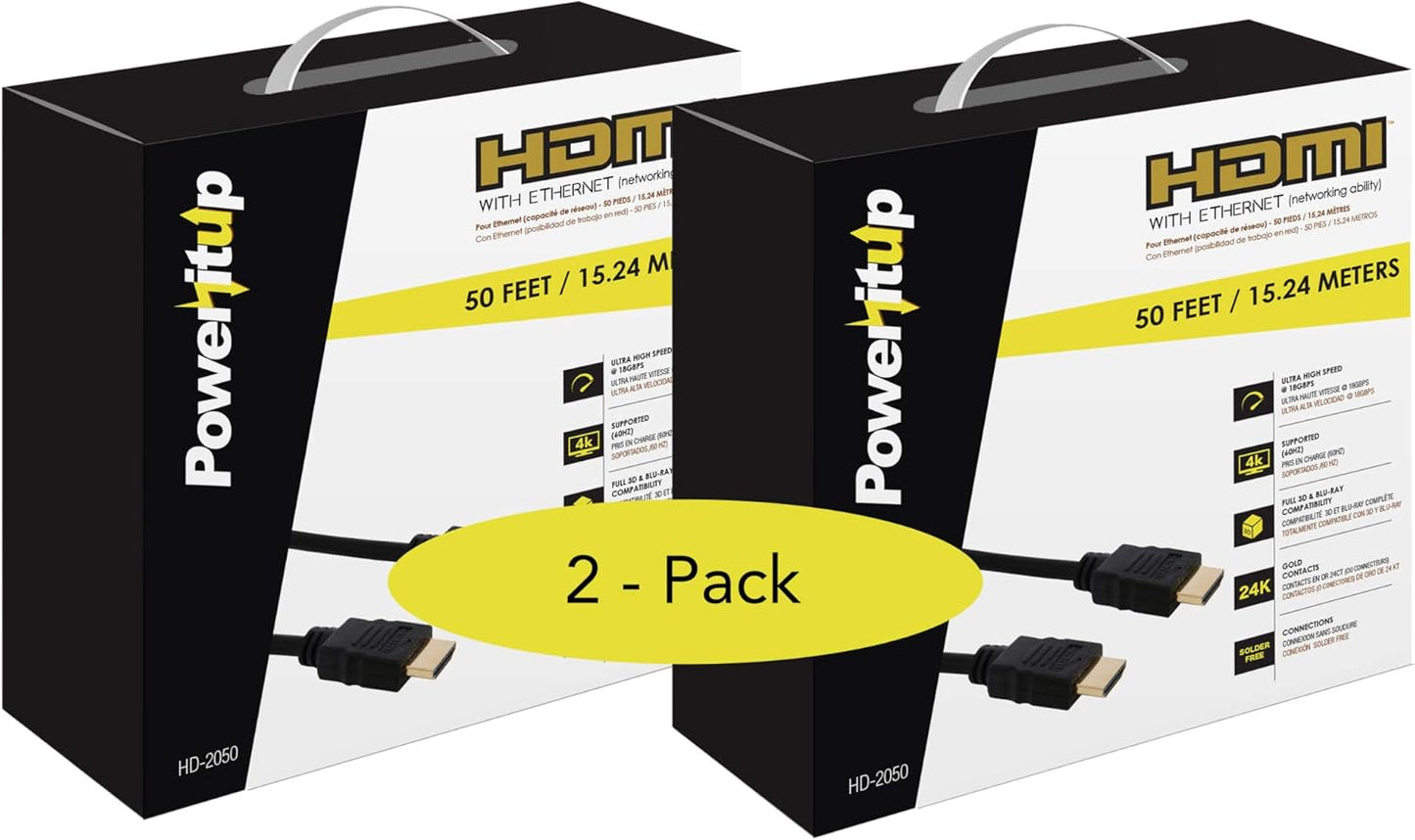 IMPECCA HDMI V2.0 Ethernet Cable for 4K and 3D Devices