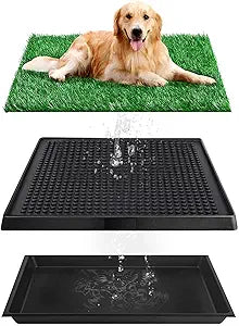 COZIWOW Dog Potty Grass with Tray for Easy Indoor Training