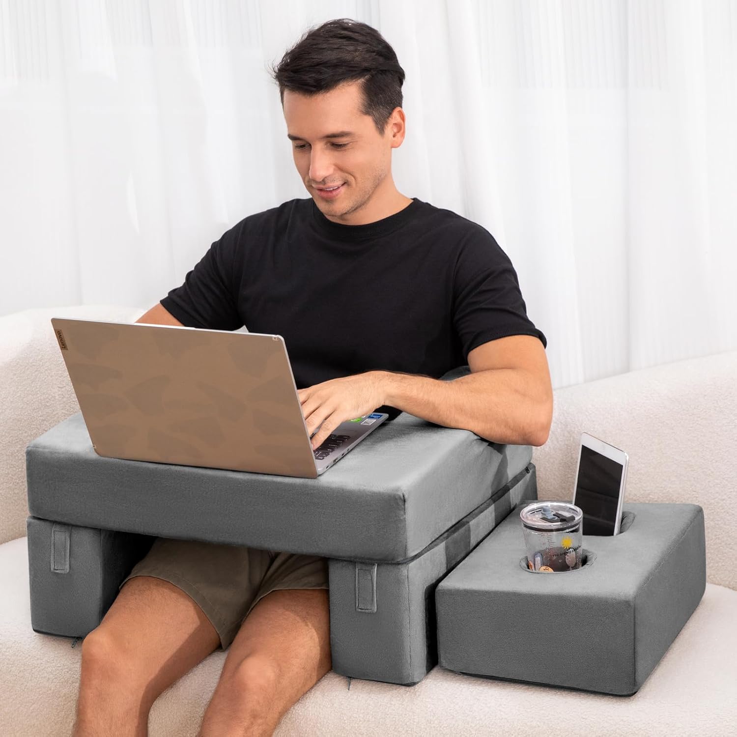 NOSTHEART Memory Foam Adjustable Lap Desk