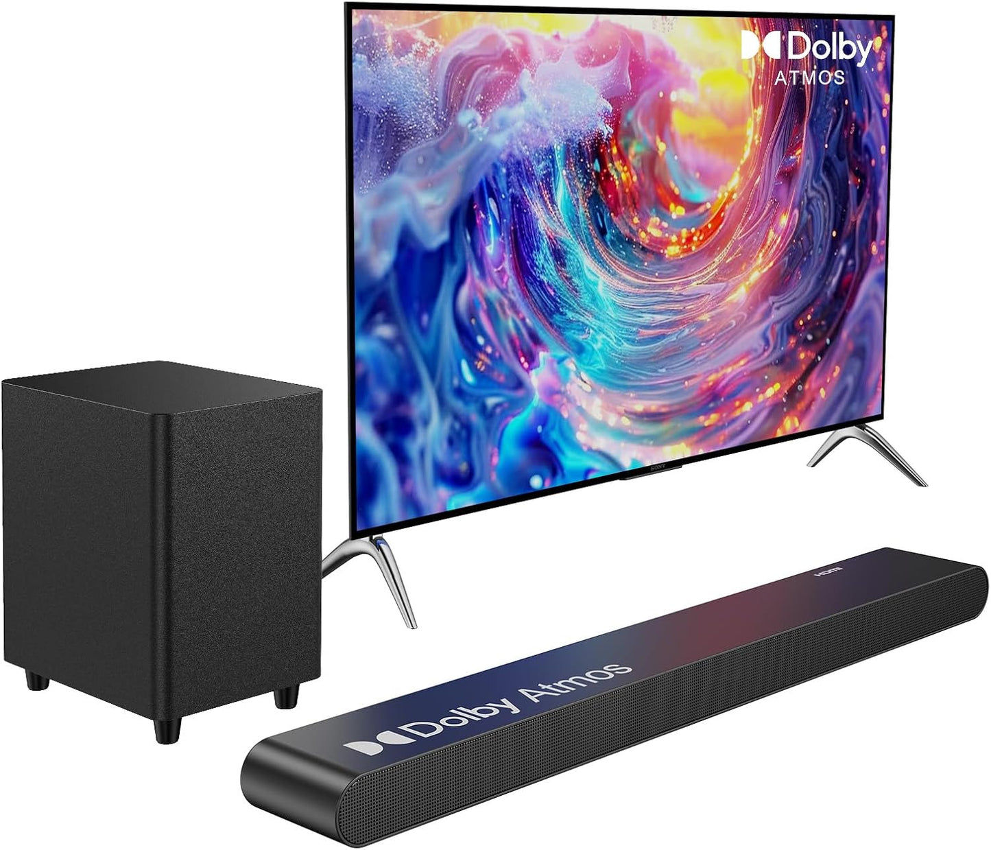 3.1CH Dolby Atmos Soundbar for Smart TV with Wired Subwoofer