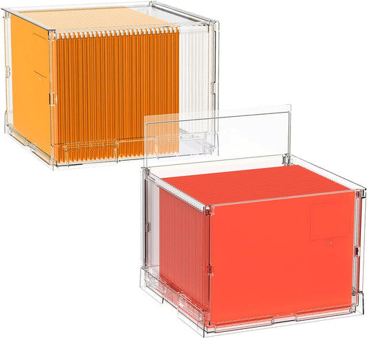 UMAIL File Box Portable Storage Bins for Organized Filing