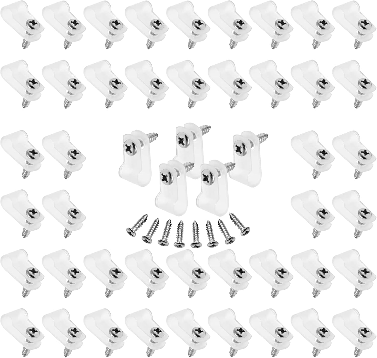 Secure Your Wires with 60pcs Nylon Clamps