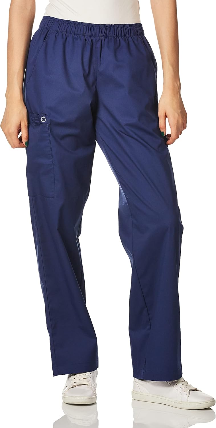 WonderWink Women's Tall Pull-On Cargo Scrub Pant for Comfort