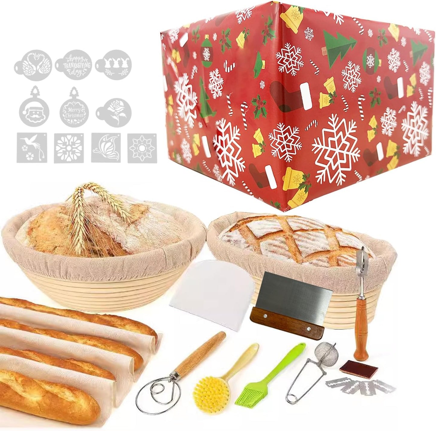 Make Perfect Sourdough with 2 Banneton Sets