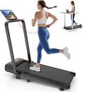 Walking Pad with 8% Incline and Handle Bar - Compact 4-in-1 Treadmill