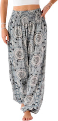 Lotus and Luna Women's Harem Pants High Waisted Beach & Lounge