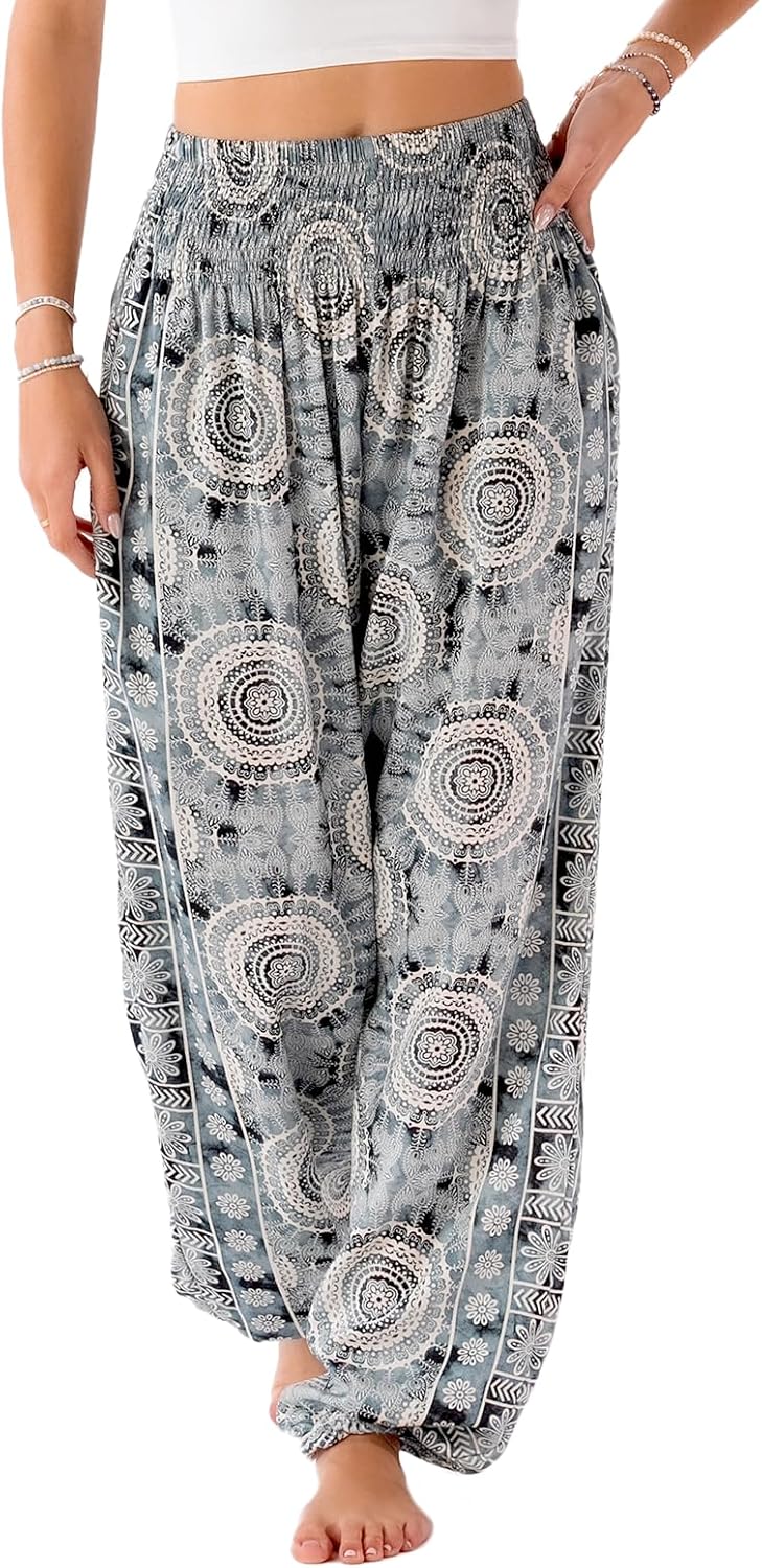 Lotus and Luna Women's Harem Pants for Beach & Lounge Style