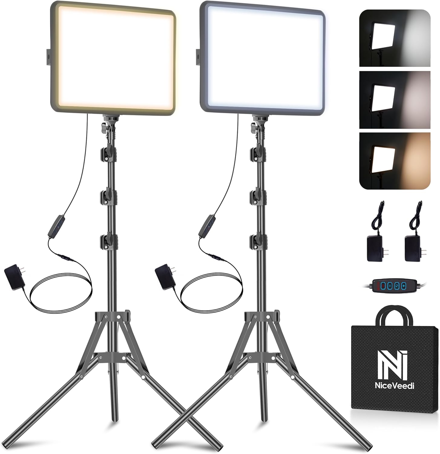 2-Pack Photography Lighting Kit for Perfect Video Recording