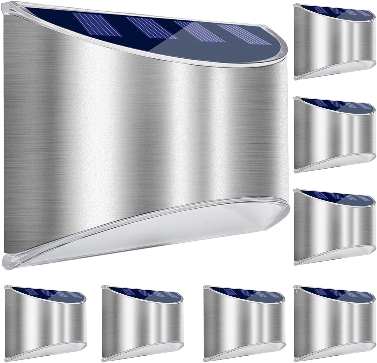 LeiDrail Solar Fence Lights - Waterproof LED Step Lights for Outdoors