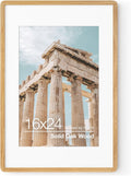 16x24 Poster Frame Solid Oak Wood 16 x 24 Picture Frame - Natural Look