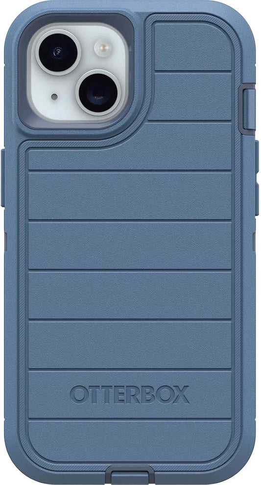 OtterBox iPhone 16e Defender Series Case - Rugged Baby Blue Jeans