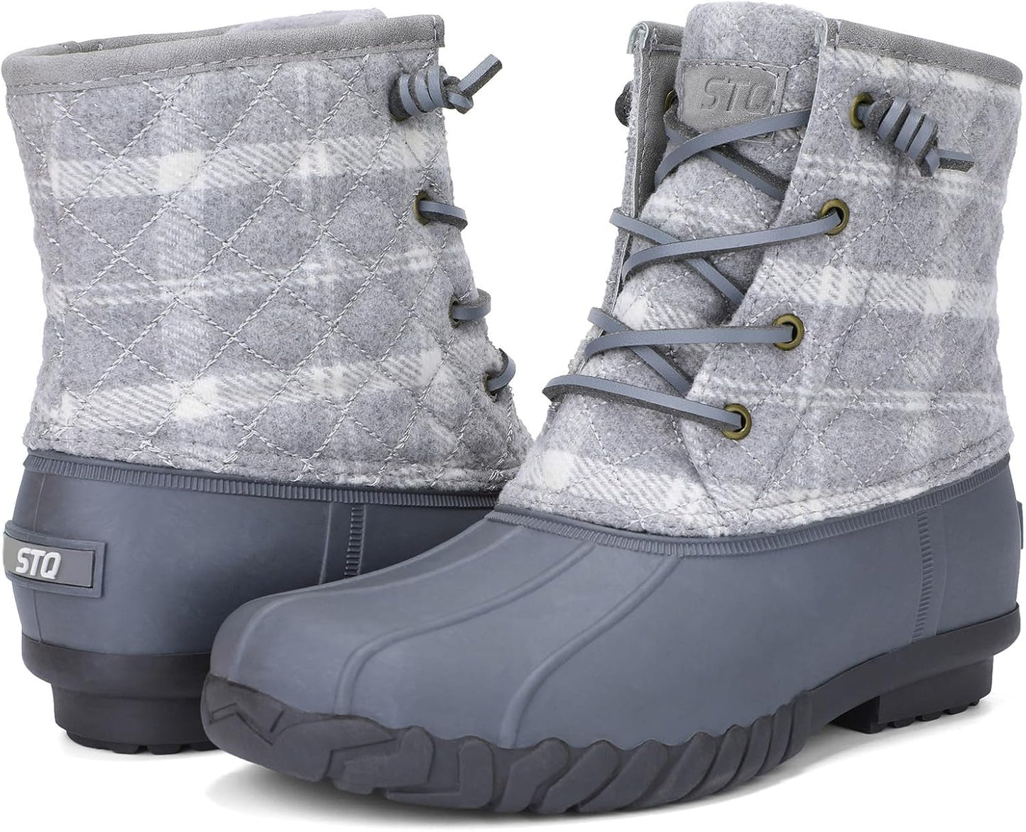 Waterproof Duck Boots for Women - STQ Quilted Winter Boots