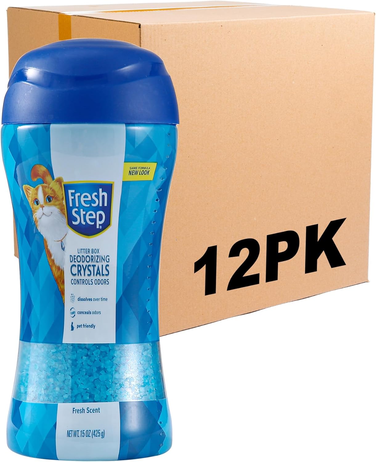 Fresh Step Cat Litter Crystals - Odor Eliminator for Cats