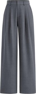 PRETTYGARDEN Women's High Waisted Work Pants - Comfortable Office