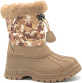 Kids Snow Boots with Faux Fur Lining - Slip Resistant Winter Boots