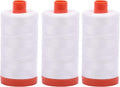 Aurifil 50WT Natural White 3-Pack Thread - Large Spools for Piecing