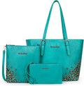 Montana West Purses for Women Tote Bag 3Pcs Set Leopard Print Satchel