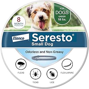 Seresto Small Dog Flea & Tick Treatment Collar for Dogs Under 18 lbs