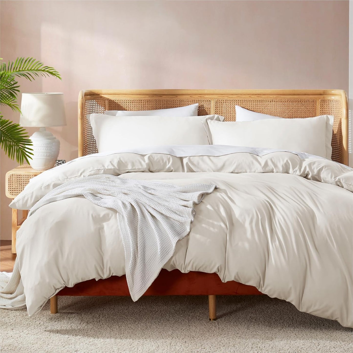 Nestl Off White King Size Duvet Cover Set for Ultimate Comfort