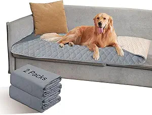 Waterproof Dog Bed Cover Blanket for Pets - 2 Pack Non Slip