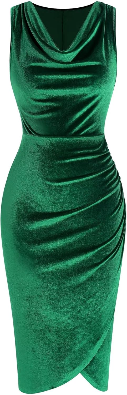 Stylish Velvet Cocktail Dress for Women - Perfect for Parties